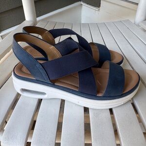 Mysoft Navy Women's Sandals size 7